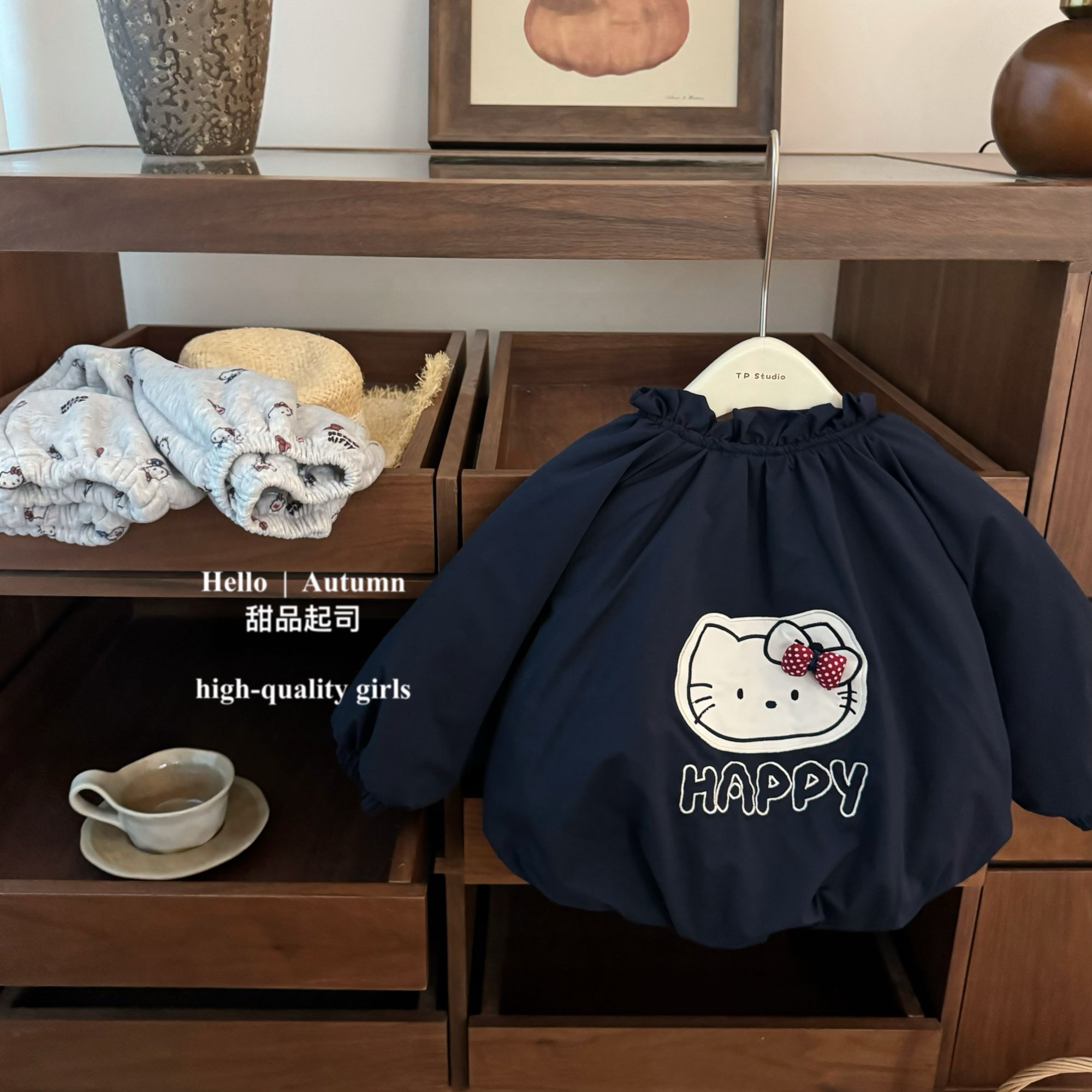 【甜品起司】kiity控！韩系可爱女宝宝棉服冬装加绒夹棉保暖外套潮