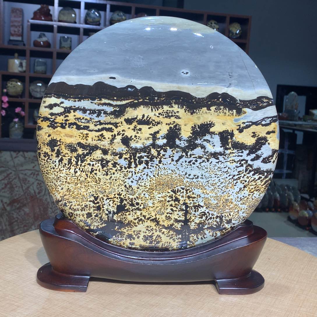 紫砂广西国画石，观赏收藏