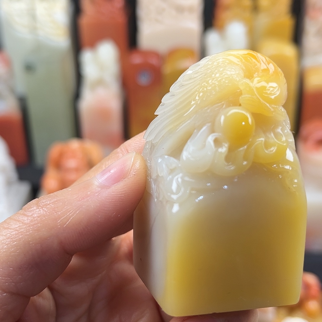 寿山石印石这么大个人都有