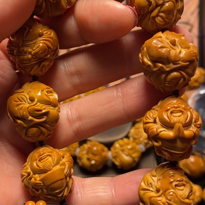 橄榄核手串/手链北****亮八大财神
