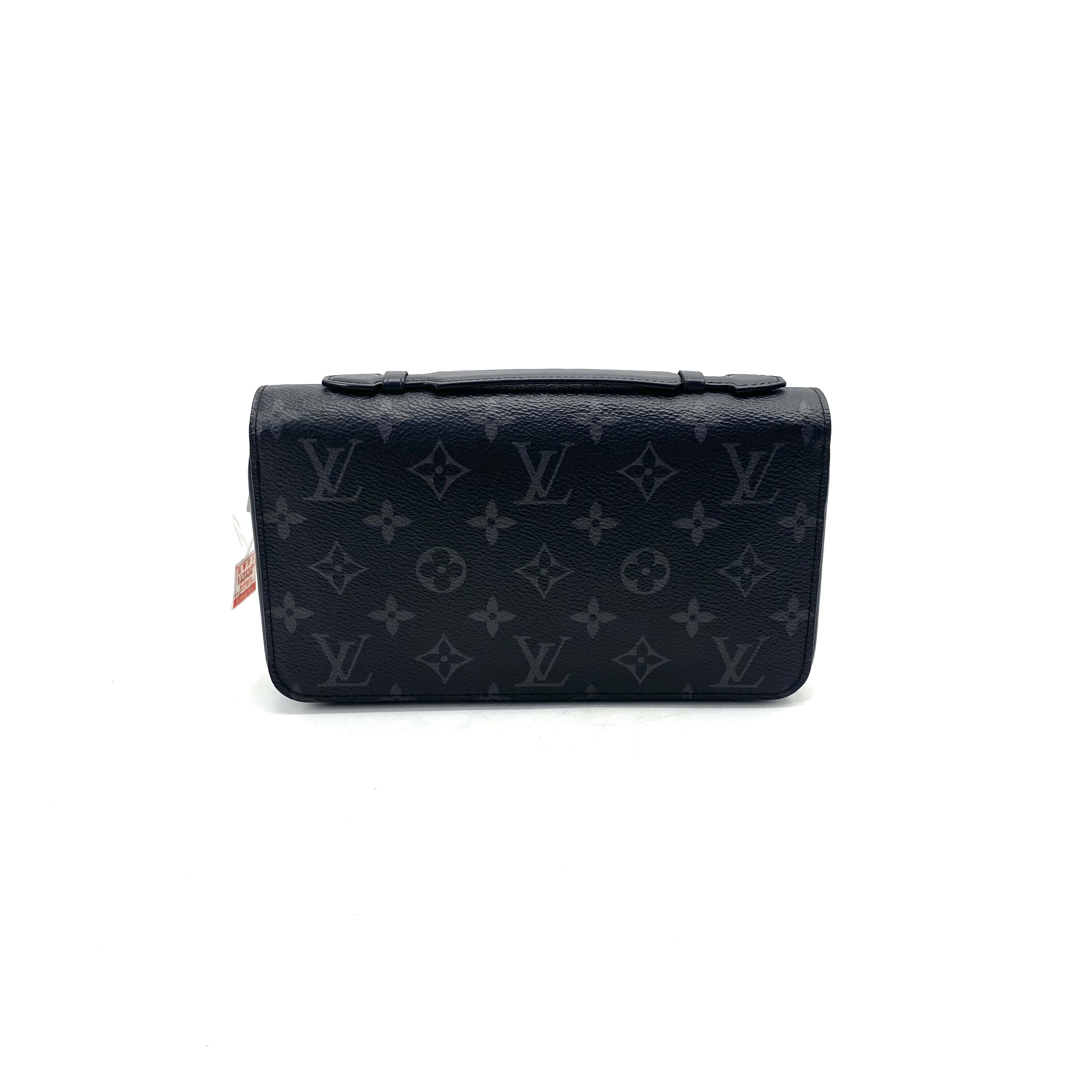 99新 LouisVuitton/路易威登 黑老花手拿包 尺寸22/13 