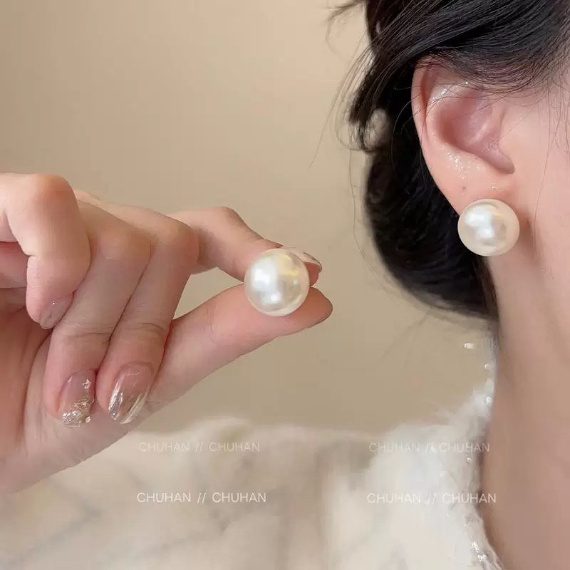 铜合金耳饰 灯泡超大法式耳钉A290