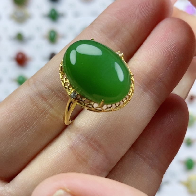 【闪购商品】和田玉（碧玉）纯天然和田玉和田玉银S925镶嵌