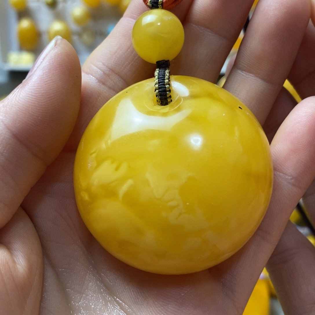蜜蜡未镶嵌颈饰蜜蜡吊坠