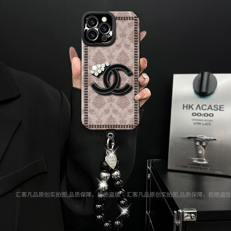 适用【苹果/oppo/华为/vivo/小米】瞳眼贴皮复古纹双C标潮牌手机壳