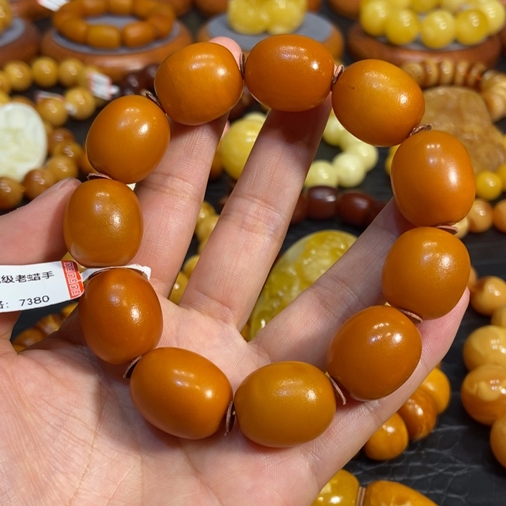 琥珀手链未镶嵌蜜蜡