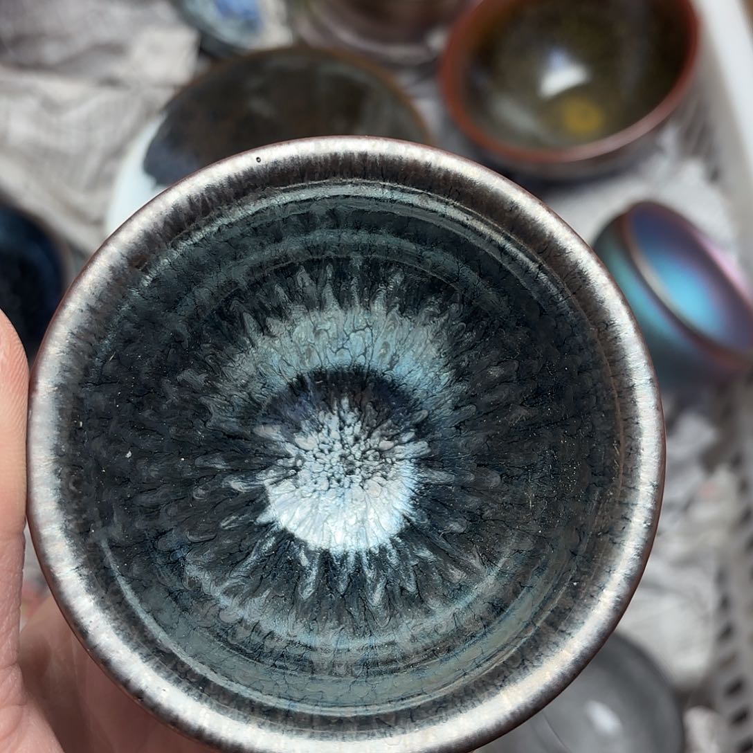 茶盏建盏主人杯一只微瑕