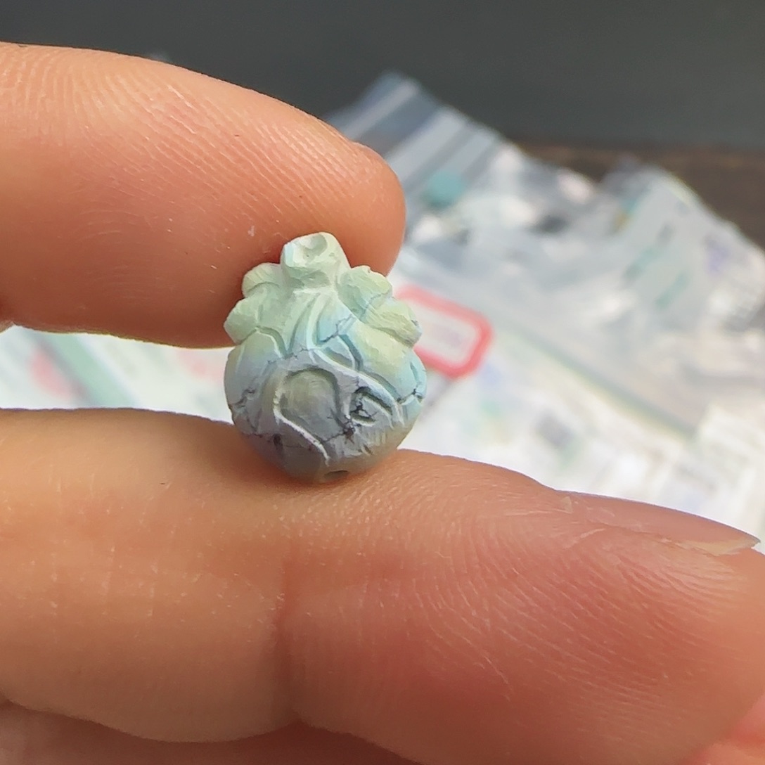 绿松石珠宝半成品未镶嵌