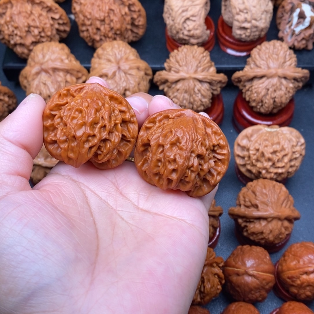 把件文玩核桃40公子帽