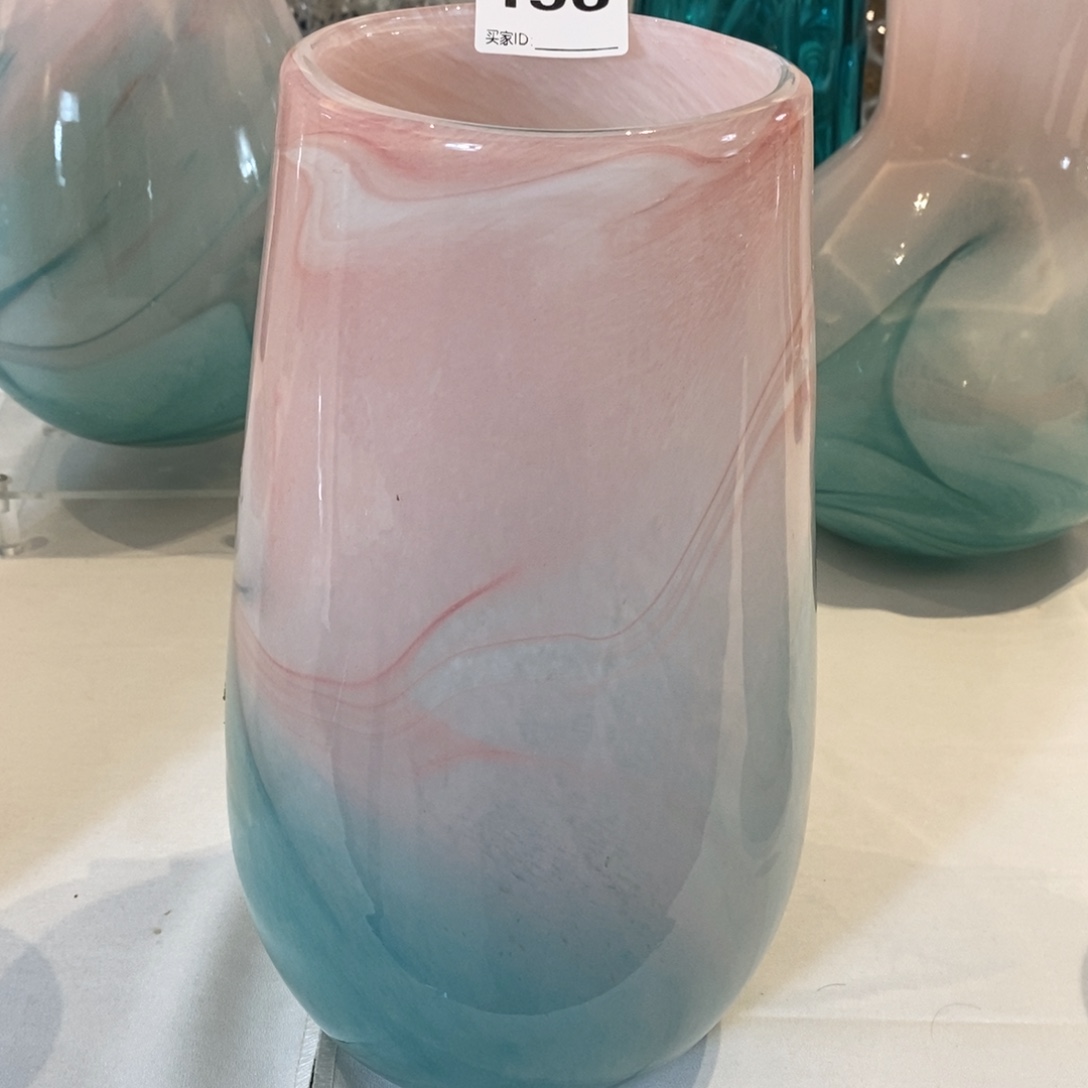 手工古法琉璃花器高31厘米