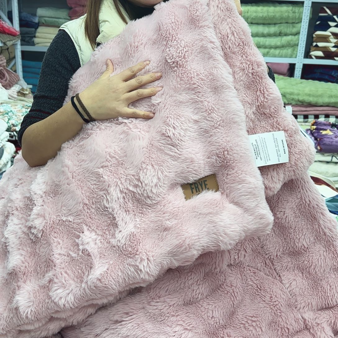 氨纶200.230托卡仿兔兔夹棉被，粉色