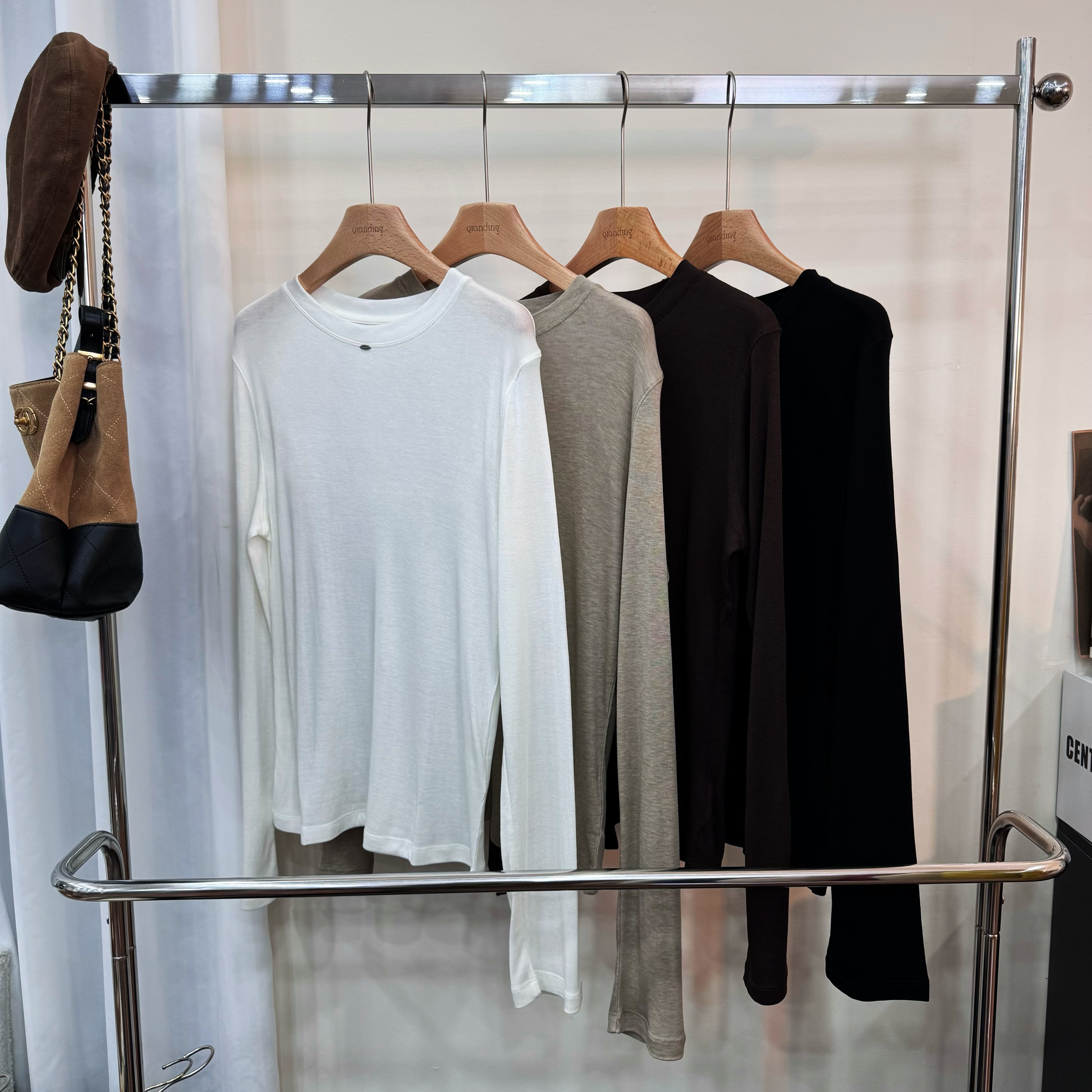 【QIANDING】“桑蚕丝打底”基础纯色打底255238