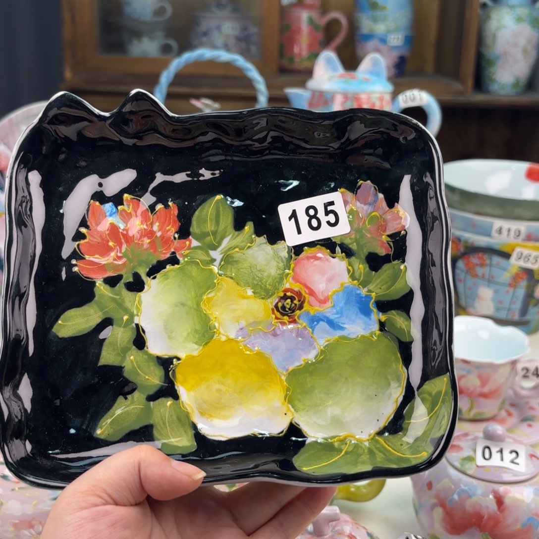 景德镇手绘高温釉下彩陶瓷茶具