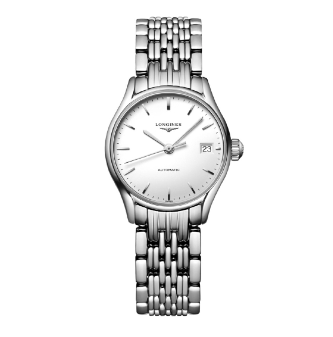 99新 Longines/浪琴 律雅系列/25mm/全原装/白盘条刻/自动机械