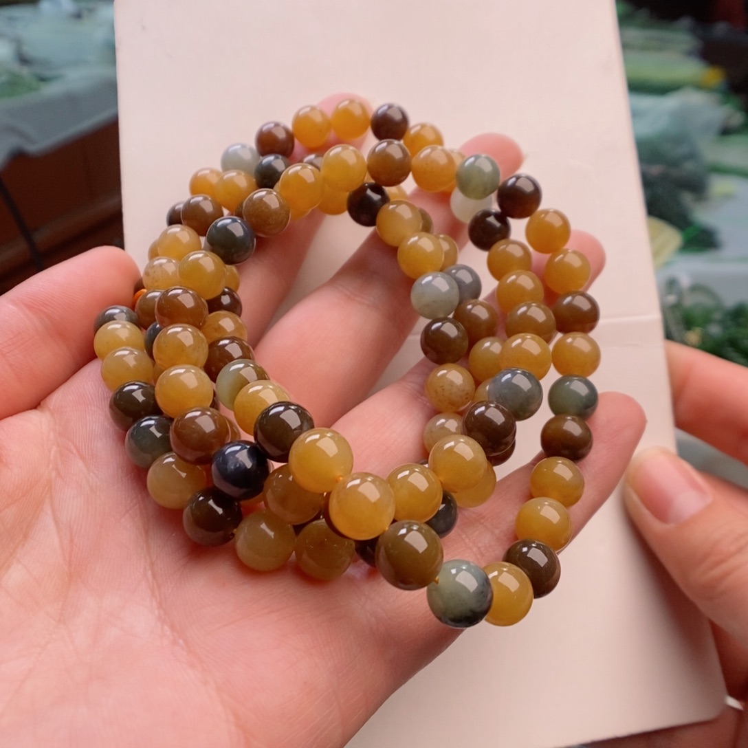 和田玉手链未镶嵌盈****妹