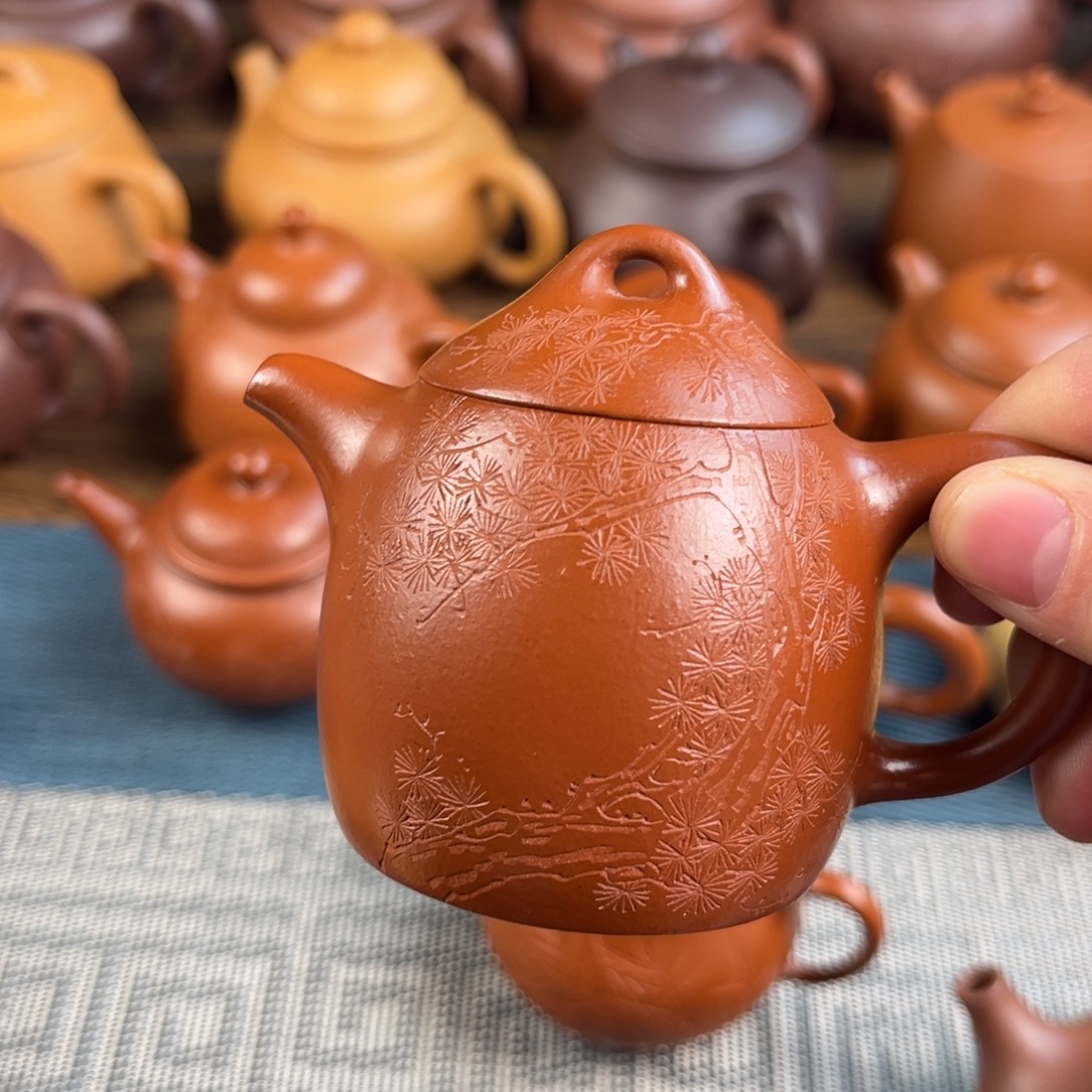 朔***茶壶紫砂手工制作工艺精湛