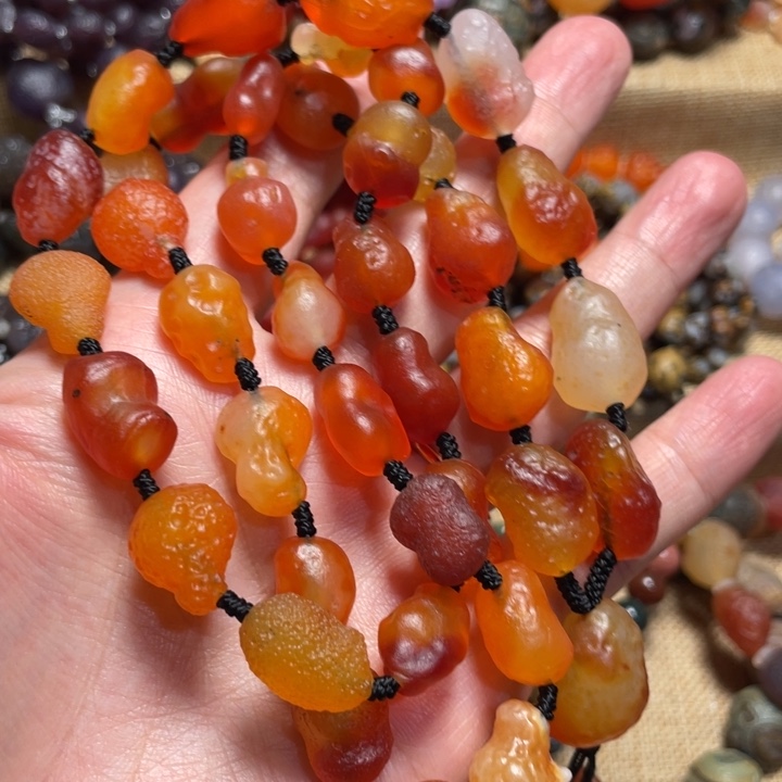 H***.玛瑙/玉髓合金手链