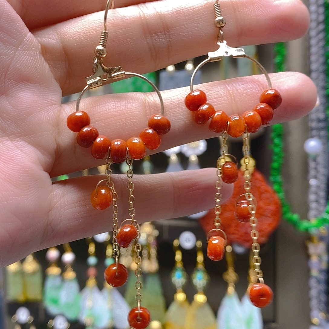 未镶嵌翡翠耳饰翡翠