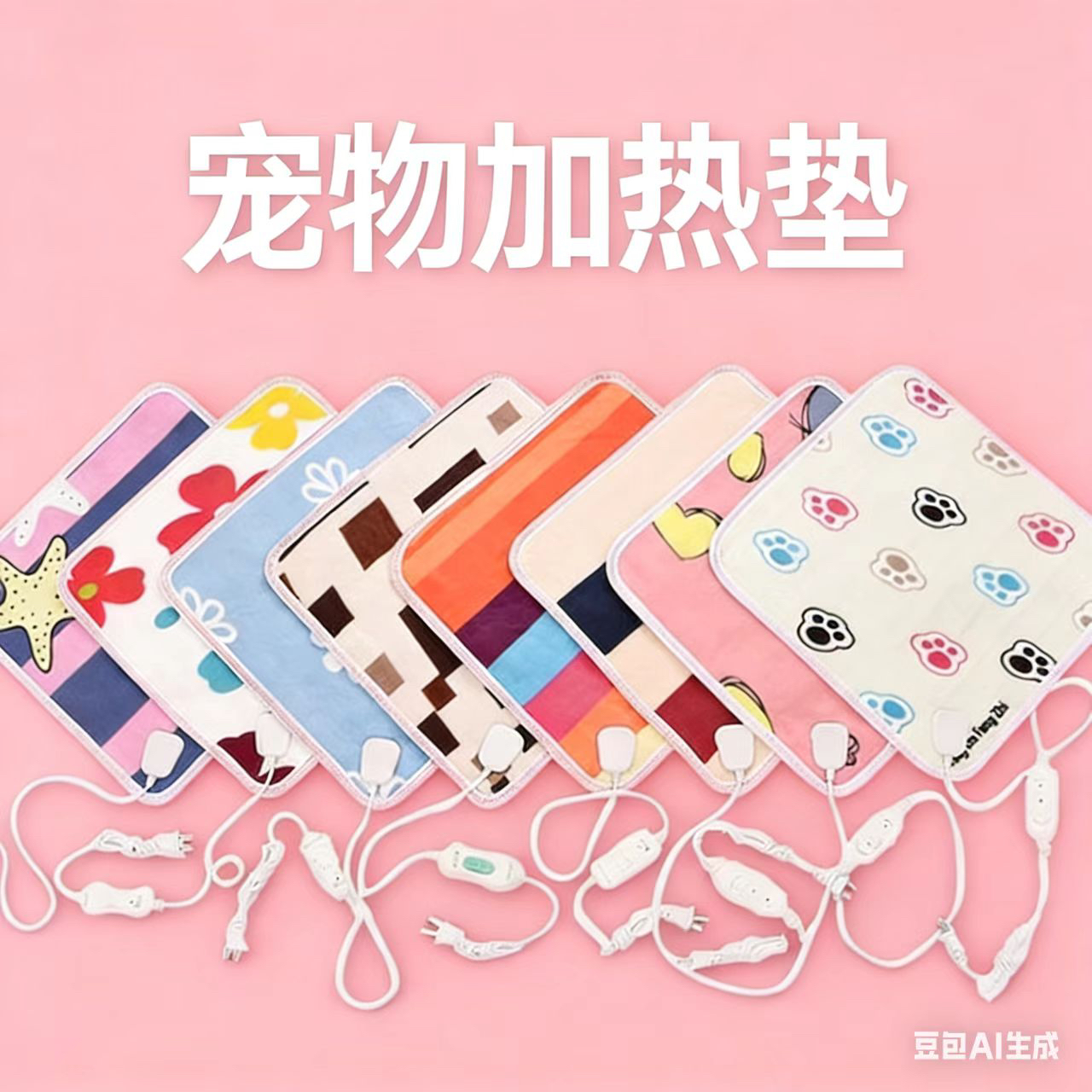 幼鸟手养鸟鹦鹉雏鸟保温毯恒温保温垫鹦鹉加热电热毯（花色随机发）