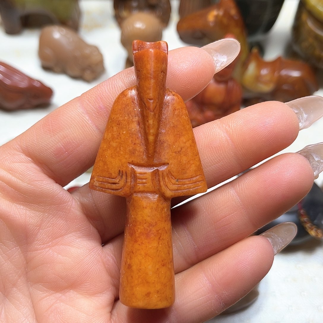 白玉菩提吊坠白玉菩萨吊坠