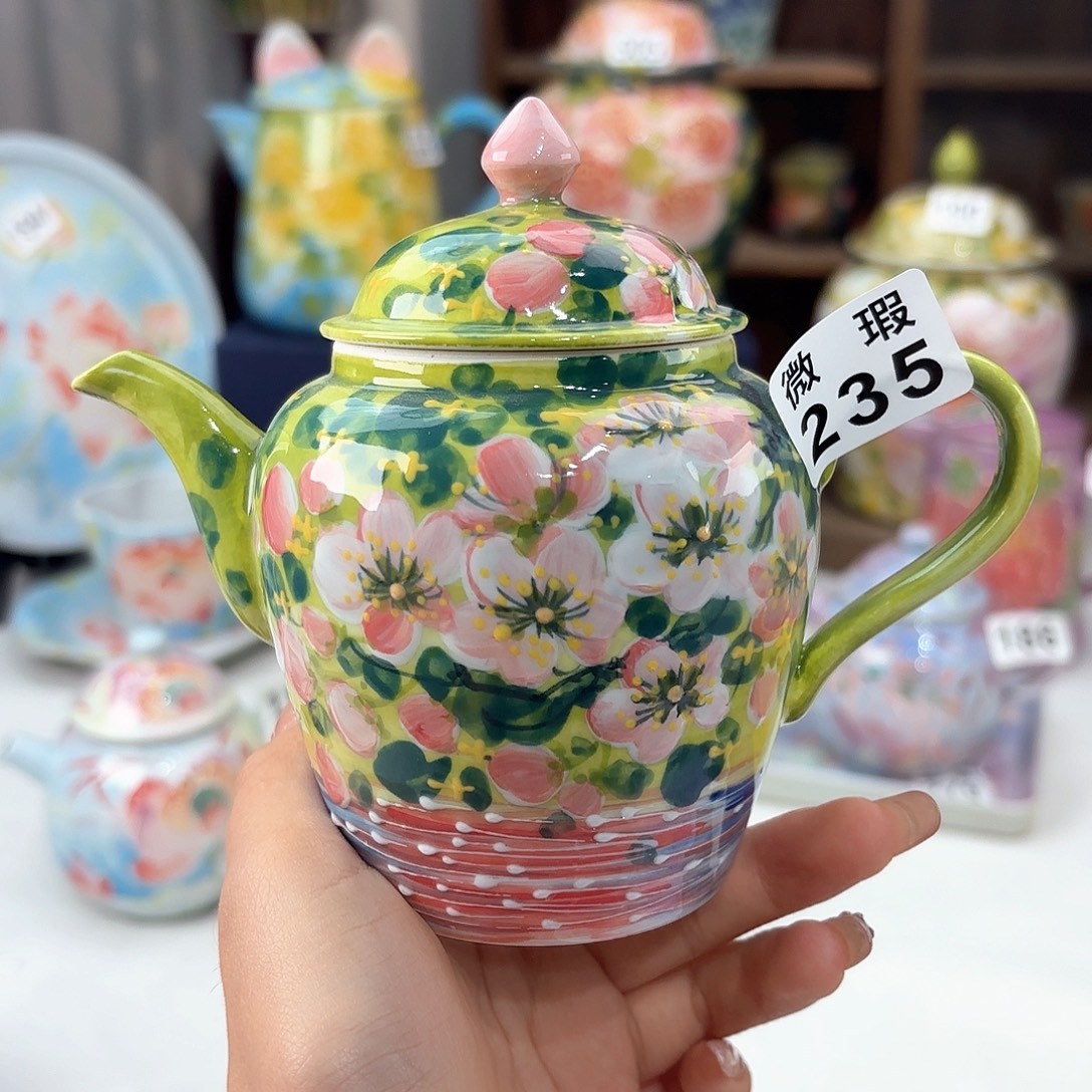 限***宗景德镇手绘高温釉下彩陶瓷茶具