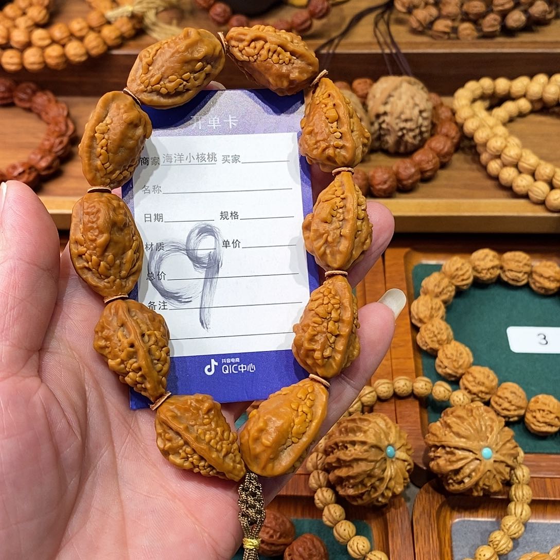 左***情手串文玩核桃19麒麟金蟾