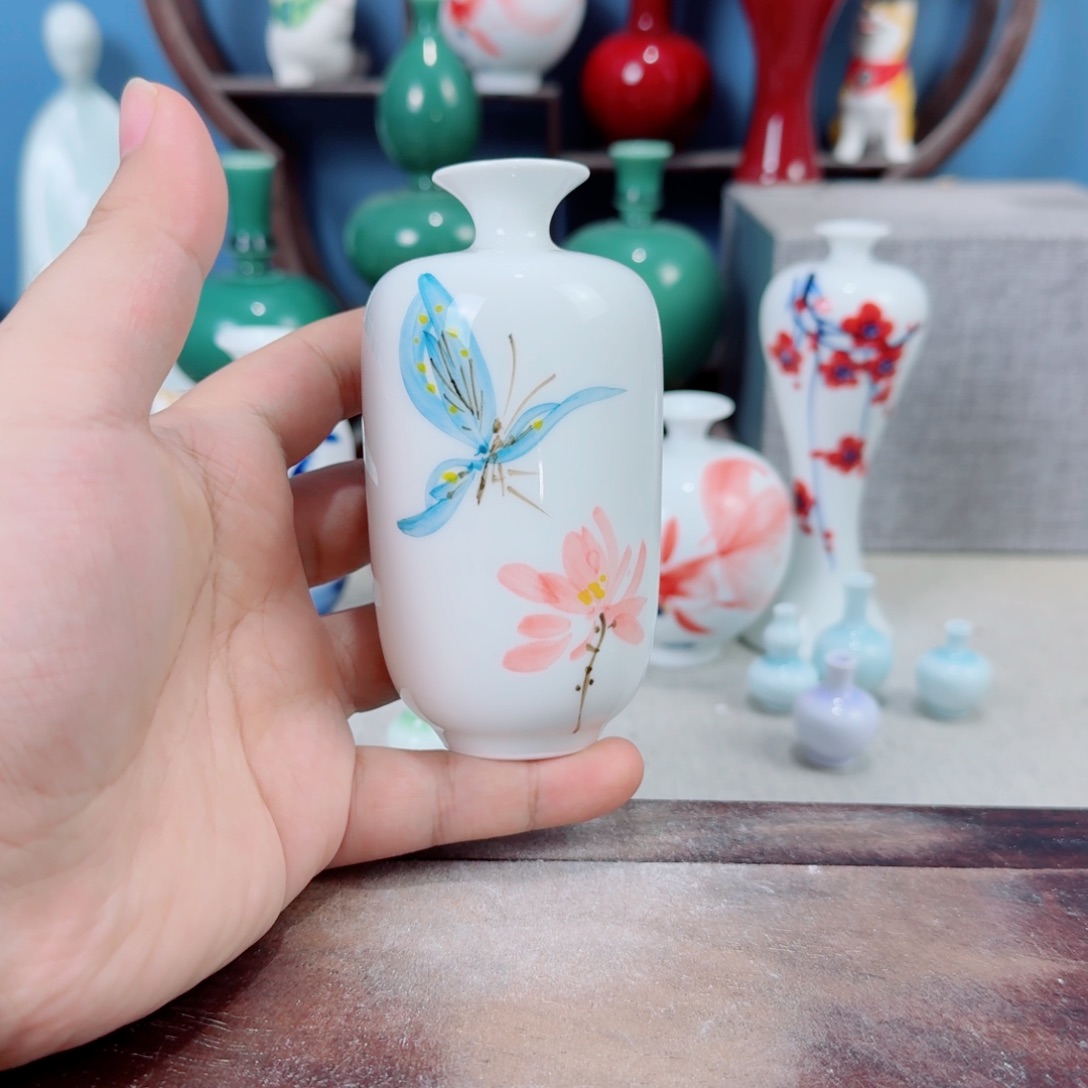 陶瓷手工小花器摆件