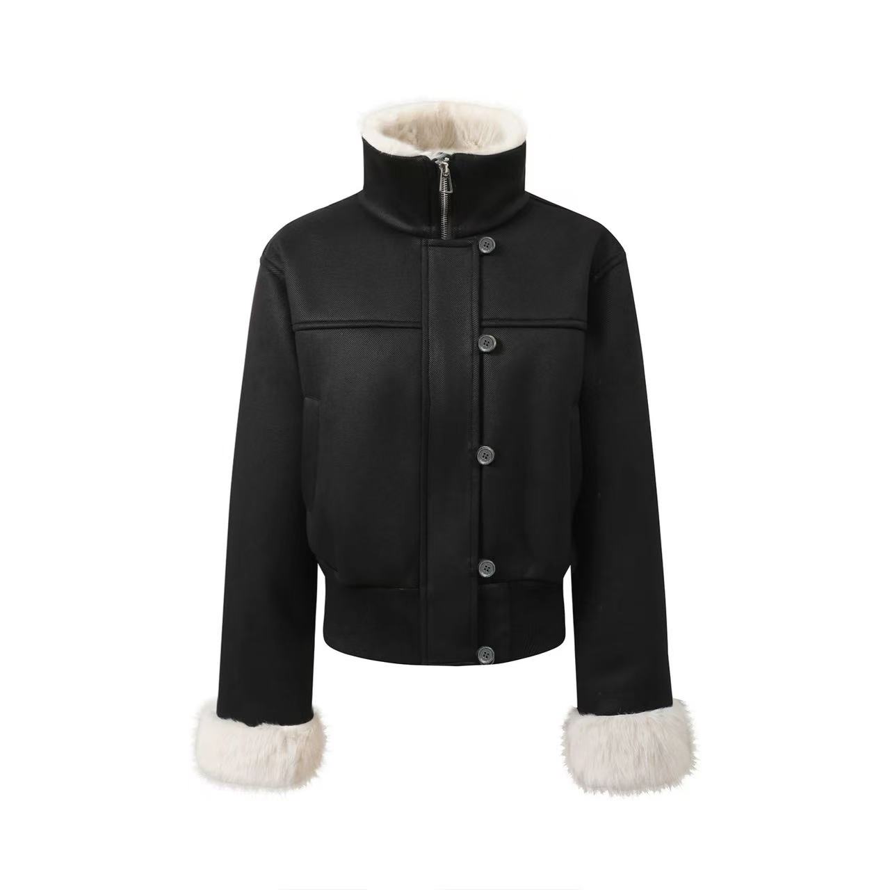 【阿凯自制】8571 韩系新款修身夹克外套短款上衣（衣长58）