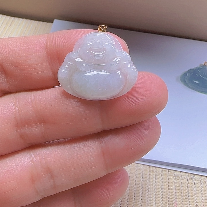 翡翠颈饰18K金镶嵌222222222