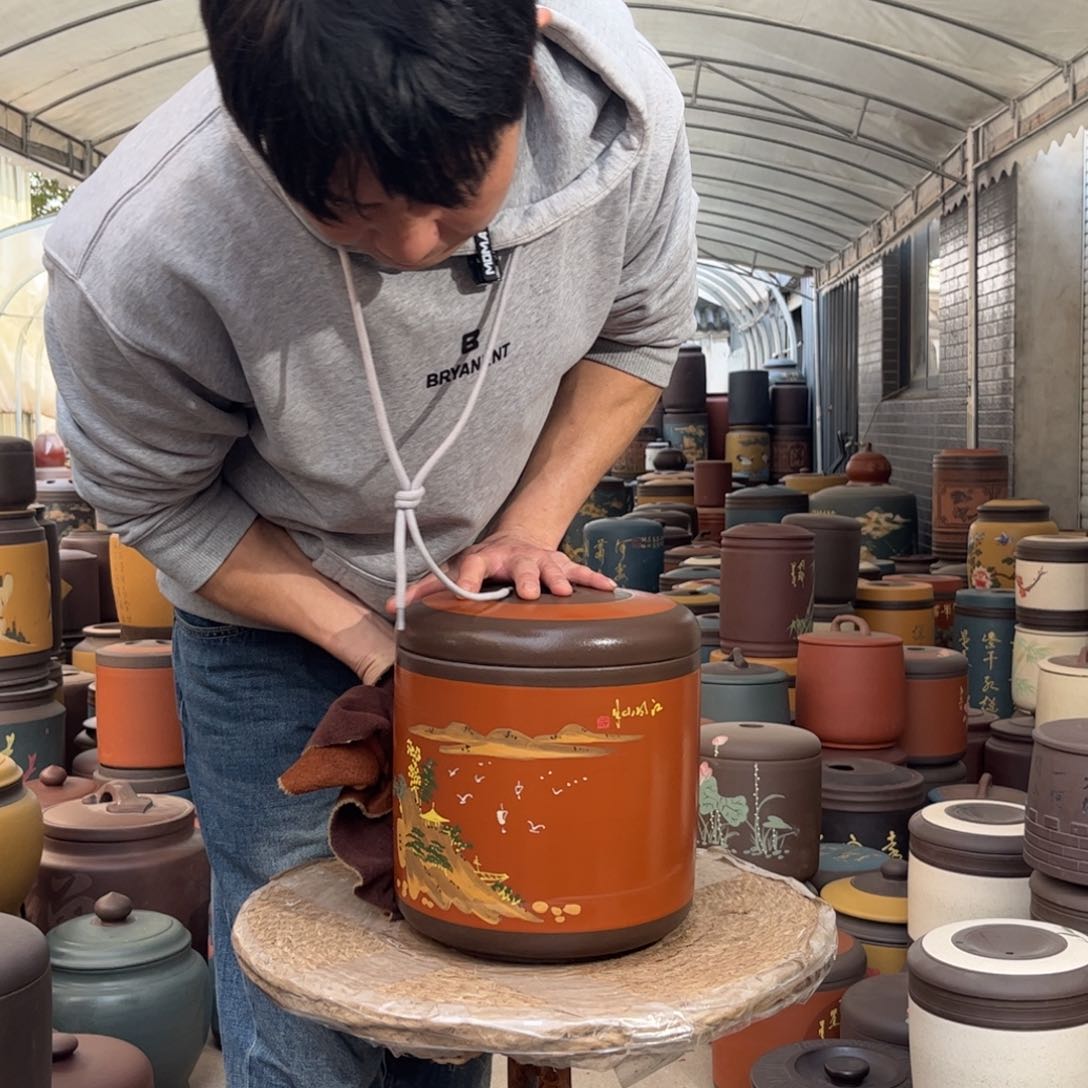 紫砂茶叶罐8 饼茶叶罐