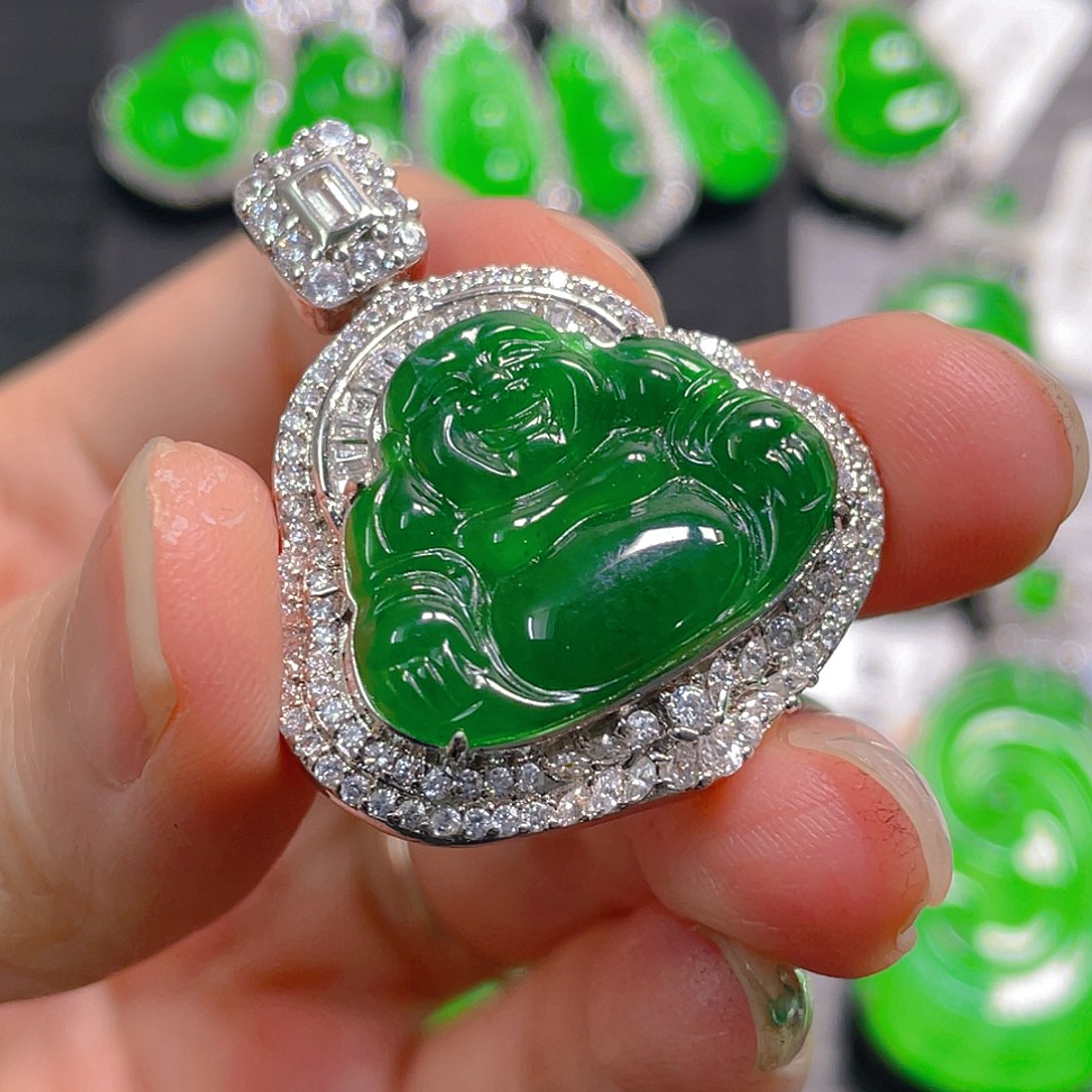 翡翠未镶嵌吊坠(不含链)