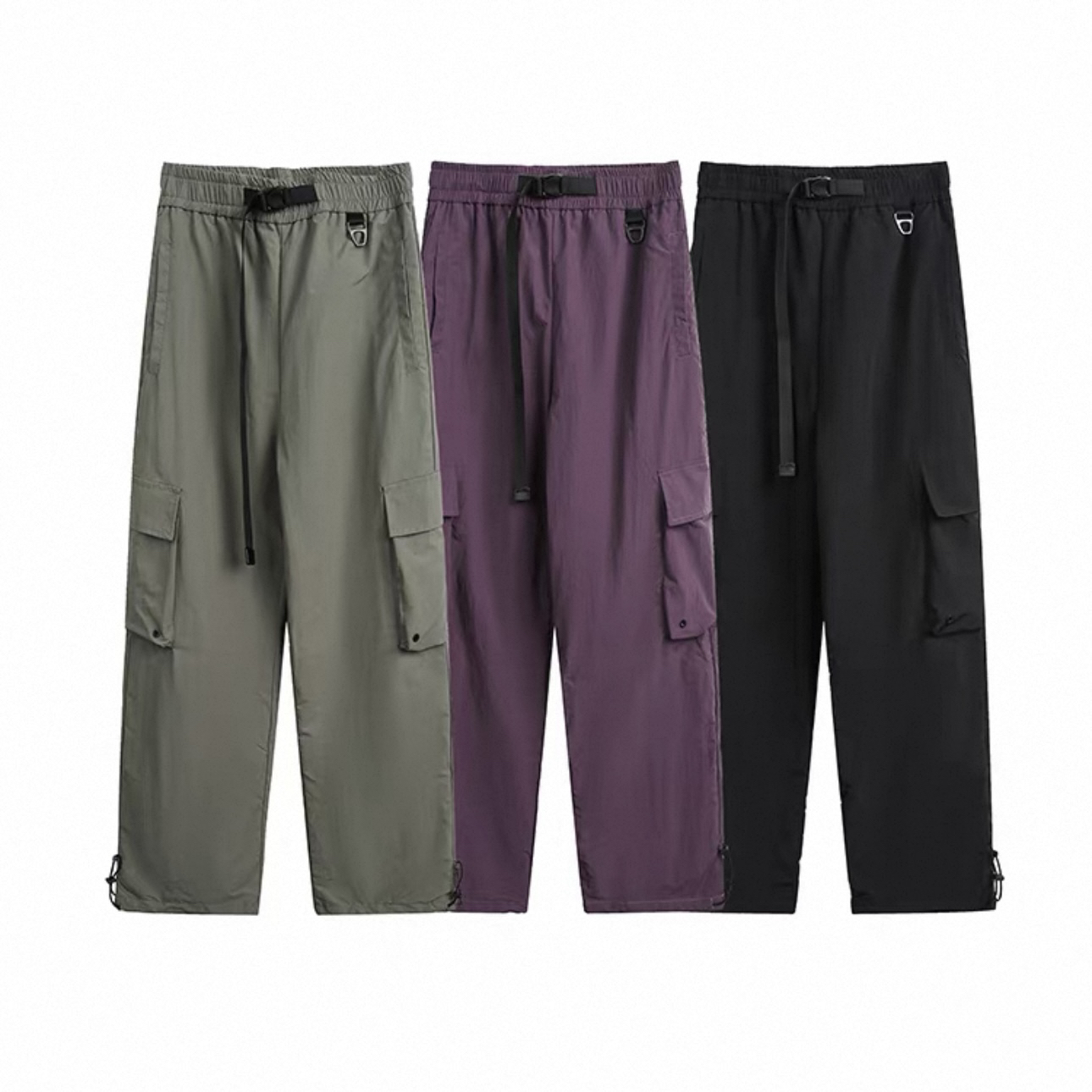 冬季重磅工装90白鸭绒直筒羽绒裤美式保暖锁温长裤-1080