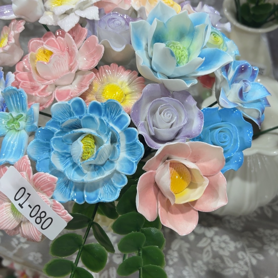 陶瓷花，拍满20发货，退款拉黑，180