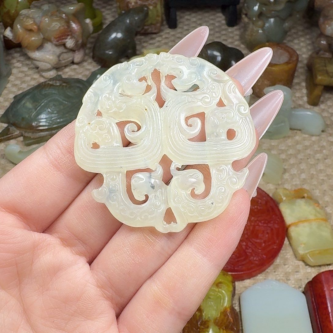 白玉菩提吊坠挂件