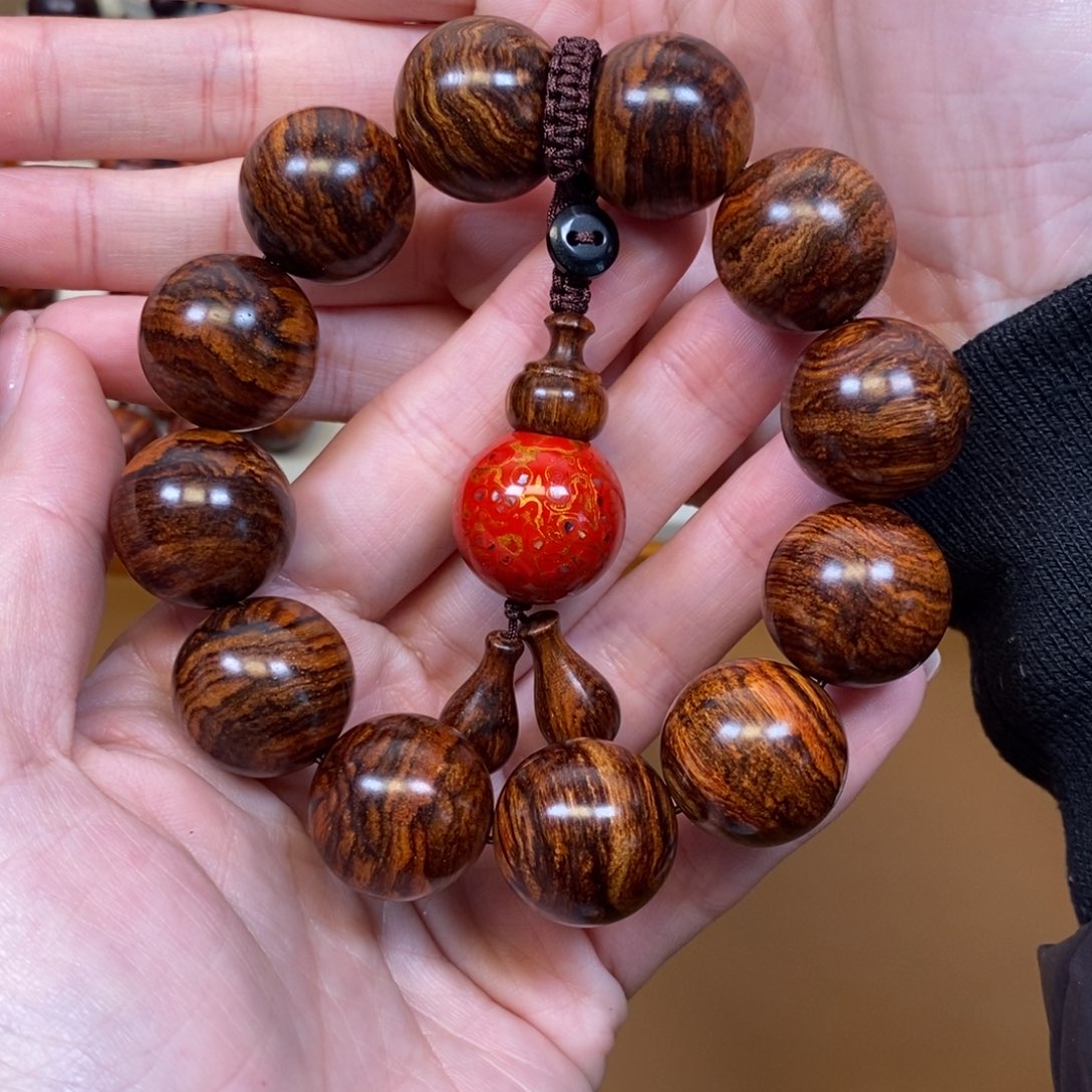 黄花梨/降香黄檀手串/手链橘**儿海南黄花梨2