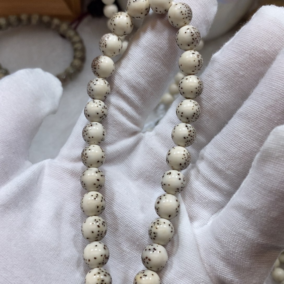 星月菩提手串骨瓷白8