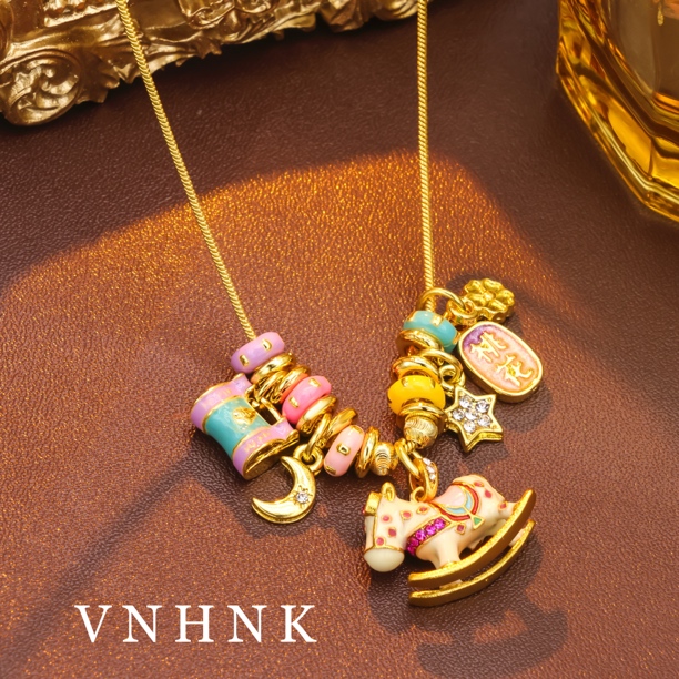 铜合金项链 美可儿   A536   金色(48cm)简约时尚项链预售