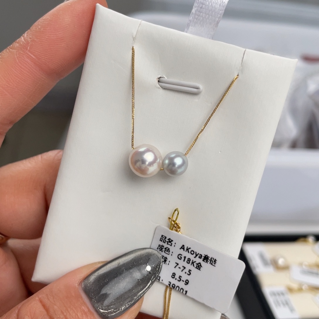 海水珍珠颈饰18K金镶嵌