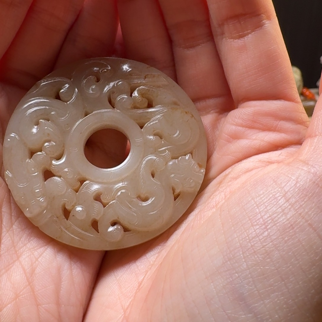 和田玉未镶嵌颈饰小*