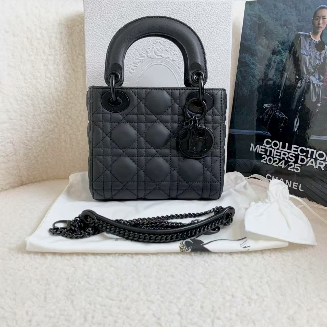 95新 DIOR/迪奥 壹臻/soblack磨砂三格戴妃/38910818
