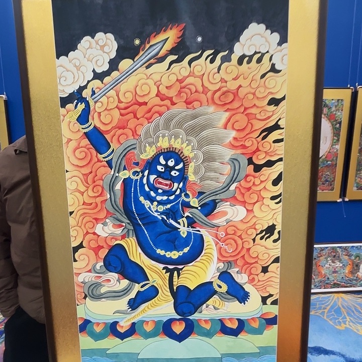 达***达卷轴画唐卡作品欣赏