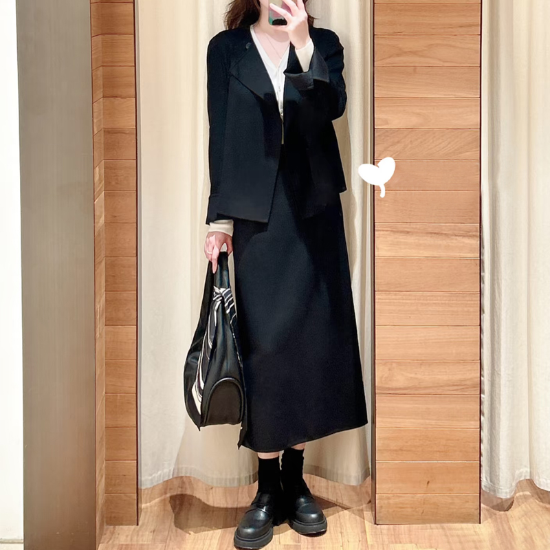 he元厂少有的针织3件套套装！重磅羊绒提花空气层工艺！区别市面