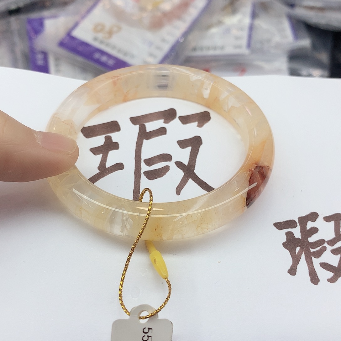 水晶手镯未镶嵌176（5556瑕疵