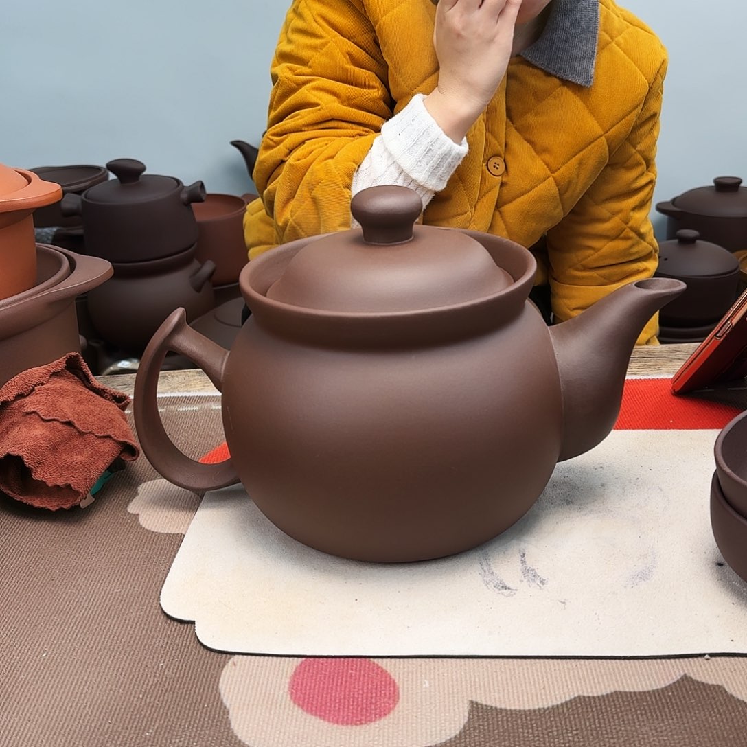 紫烧水壶3升微微瑕