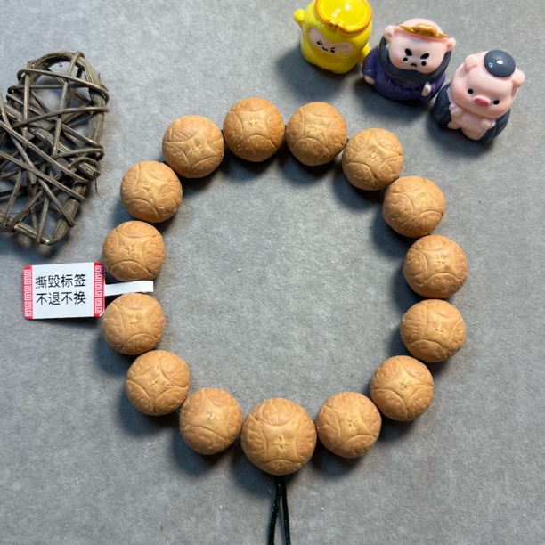 〖B417168〗25年17毫米尼泊尔麒麟眼菩提手串原生态精挑文玩手串