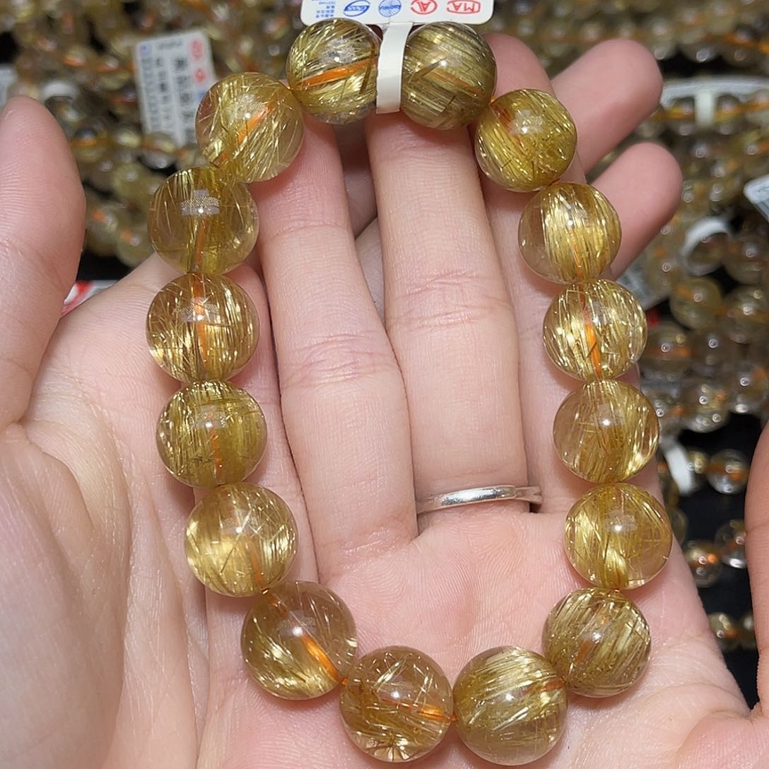 水晶手链未镶嵌风**轻金发晶13+