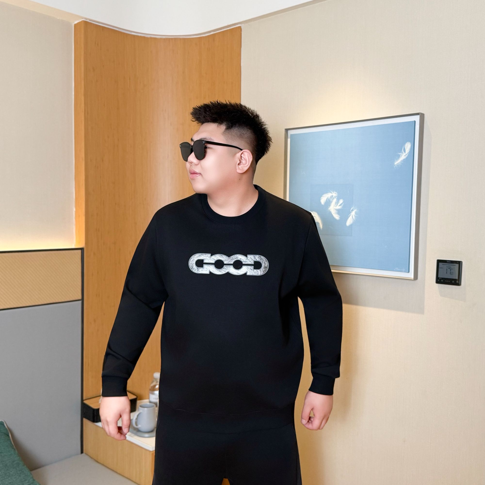 大码男装 秋季上新 潮流百搭 卫衣72672长袖运动时尚