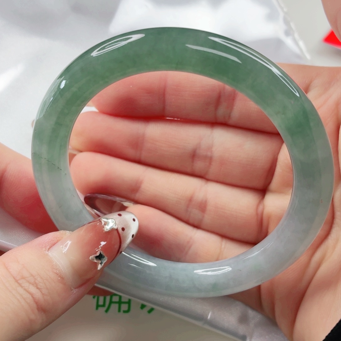 翡翠未镶嵌手镯55.1x449