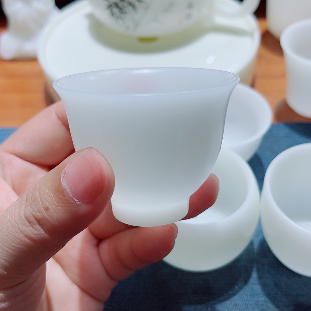 陶瓷6个55cc素烧璞玉，111