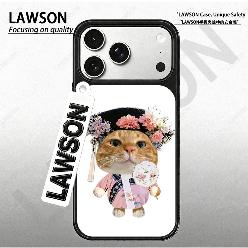 哈基米磨砂磁吸黑边苹果17promax/16/15华为小米防摔防汗手机壳